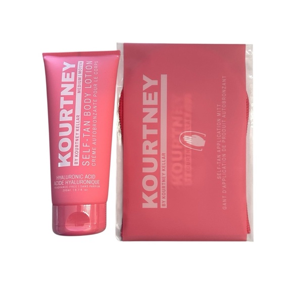 Kourtney Kellar Medium Self-Tan Body Lotion & Self-Tan Application Mitt NWT - Picture 1 of 6